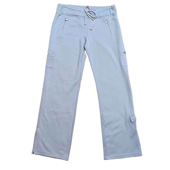 Bcbgmaxazria Y2K vintage grey track pants/joggers size L - Picture 1 of 7